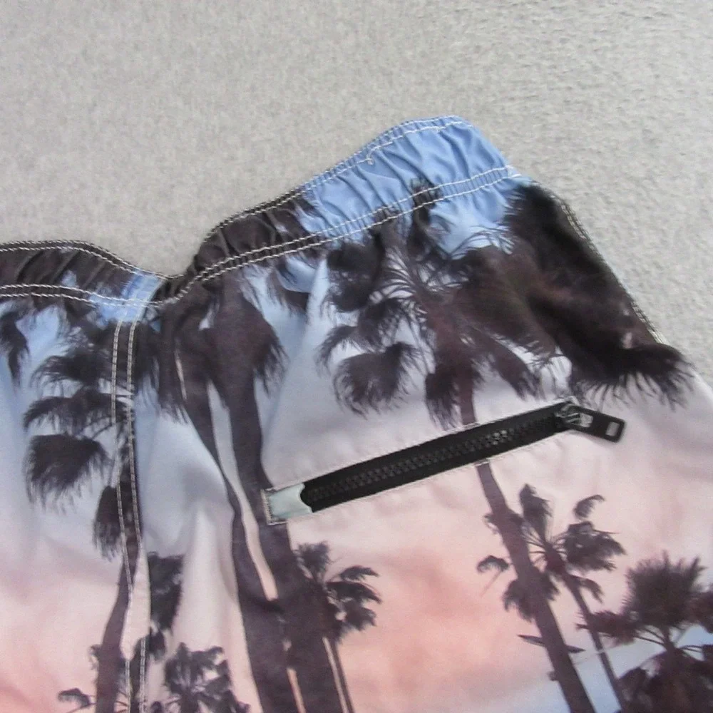 Page One Mens Board Shorts L Cityscape Santa Monica Venice All Over